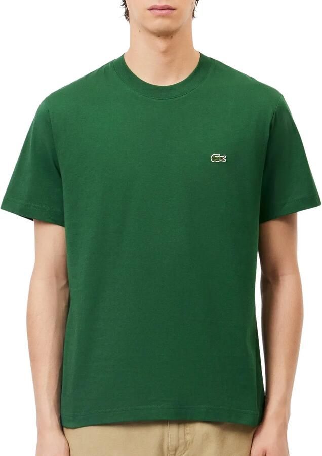 Lacoste Regular Fit Katoenen T-shirt Green Heren - Foto 6