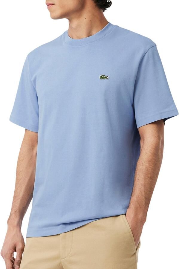 LACOSTE Heren Polo's & T-shirts Cotton T-shirt Lichtblauw - Foto 5