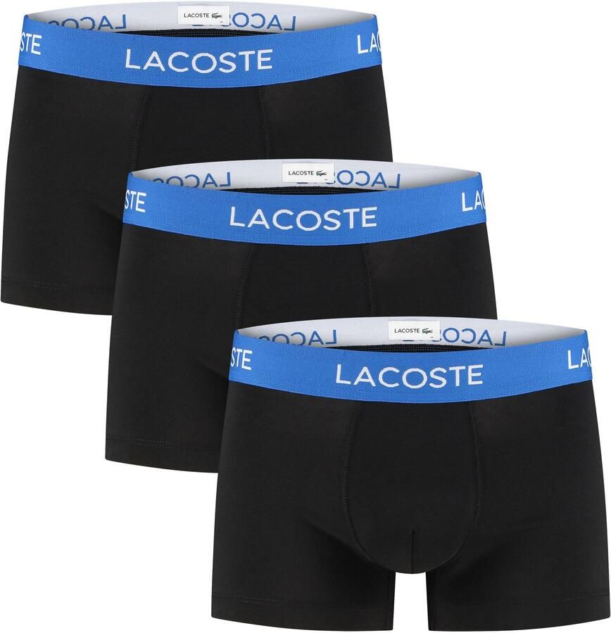 Lacoste Cotton Stretch Trunk Boxershorts Heren (3-pack)