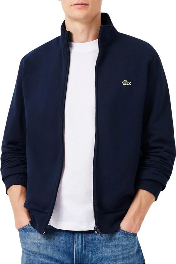 Lacoste Sweaters Sweatshirt High Neck Zip-Up Blue Marine