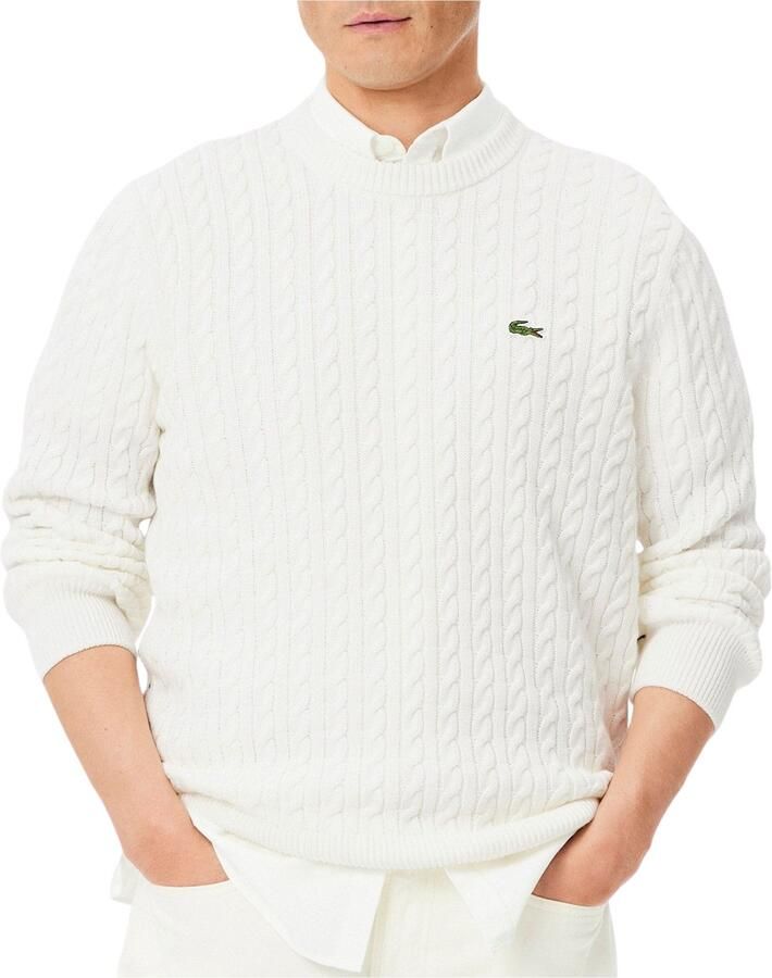 Lacoste Regular fit gebreide pullover van katoenmix
