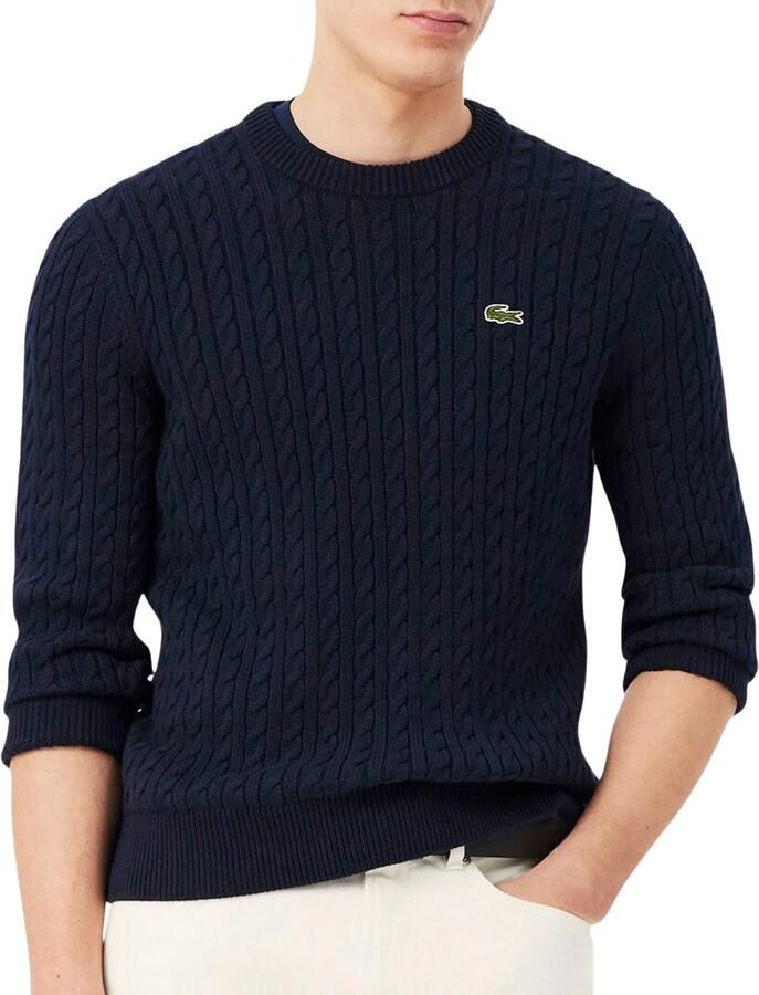 Lacoste Gebreide pullover met labeldetail