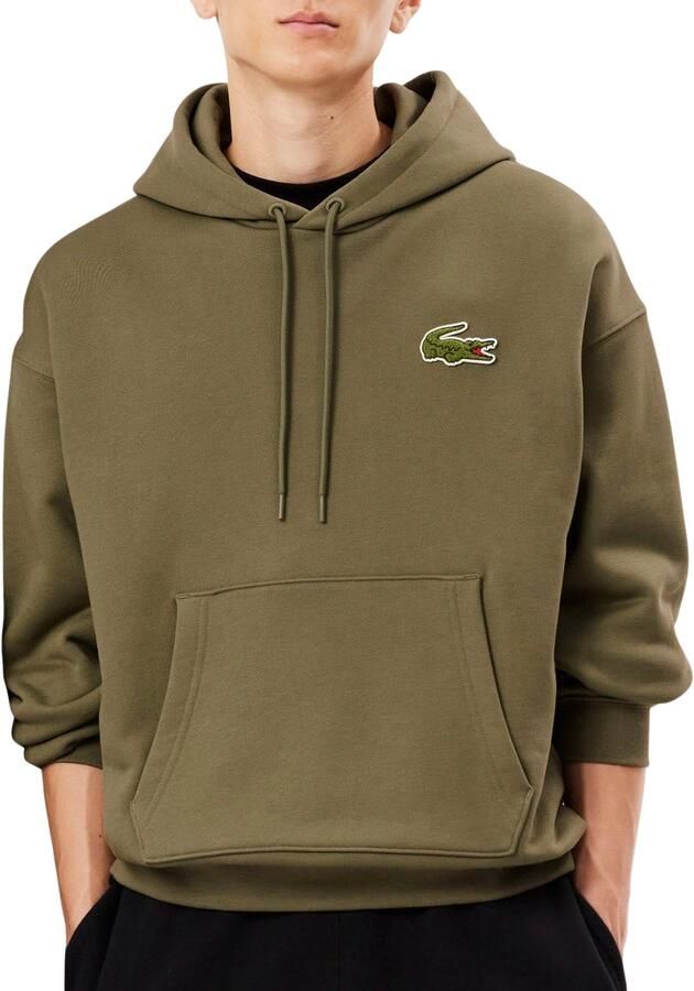Lacoste Khaki Groene Unisex Hoodie Aw24 Green Heren