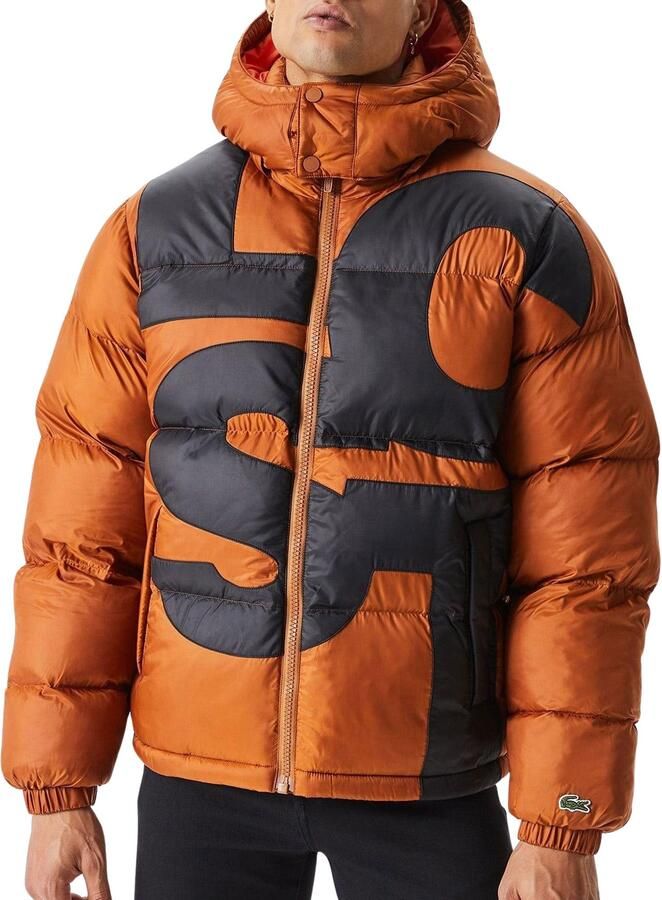 Lacoste Winter jas Oranje Heren