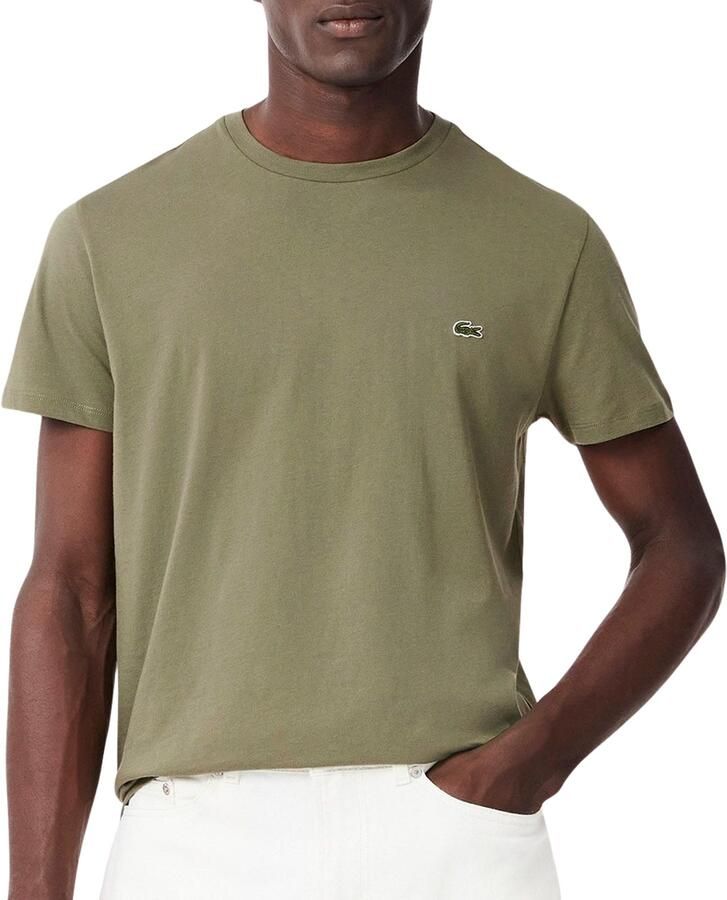LACOSTE Heren Polo's & T-shirts 1tht1 Mens Tee-shirt 12 Khaki