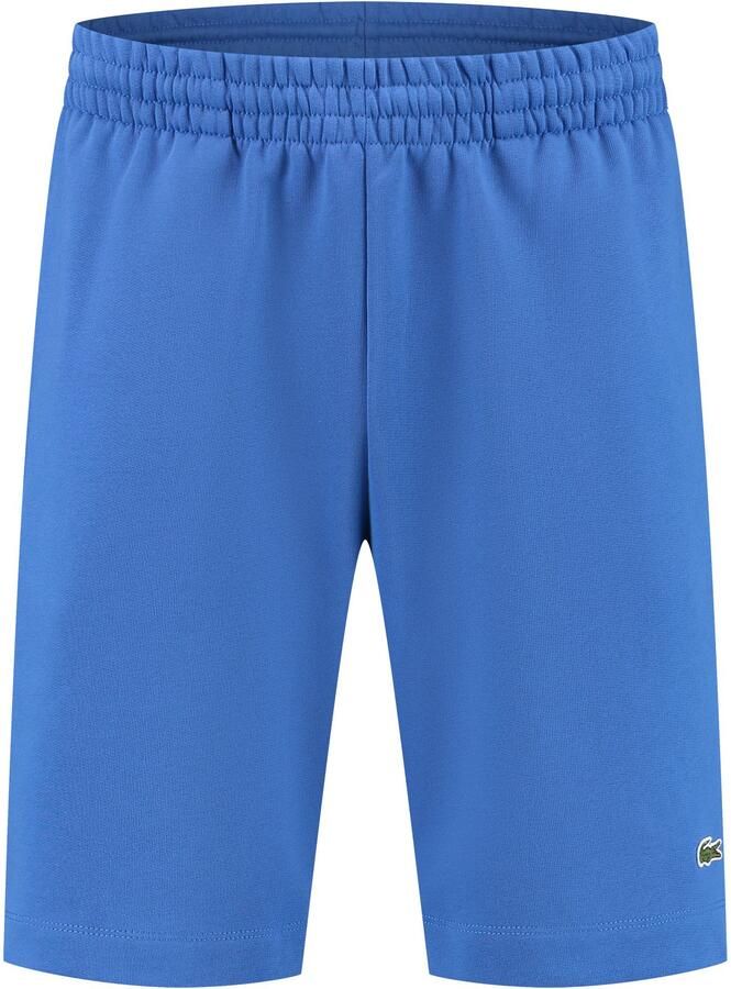 Lacoste Blauwe Katoenen Shorts met Koord Krokodil Geborduurd Blue Heren