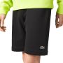 Lacoste Zwarte Katoenen Sweatshorts Krokodil Geborduurd Black Heren - Thumbnail 2