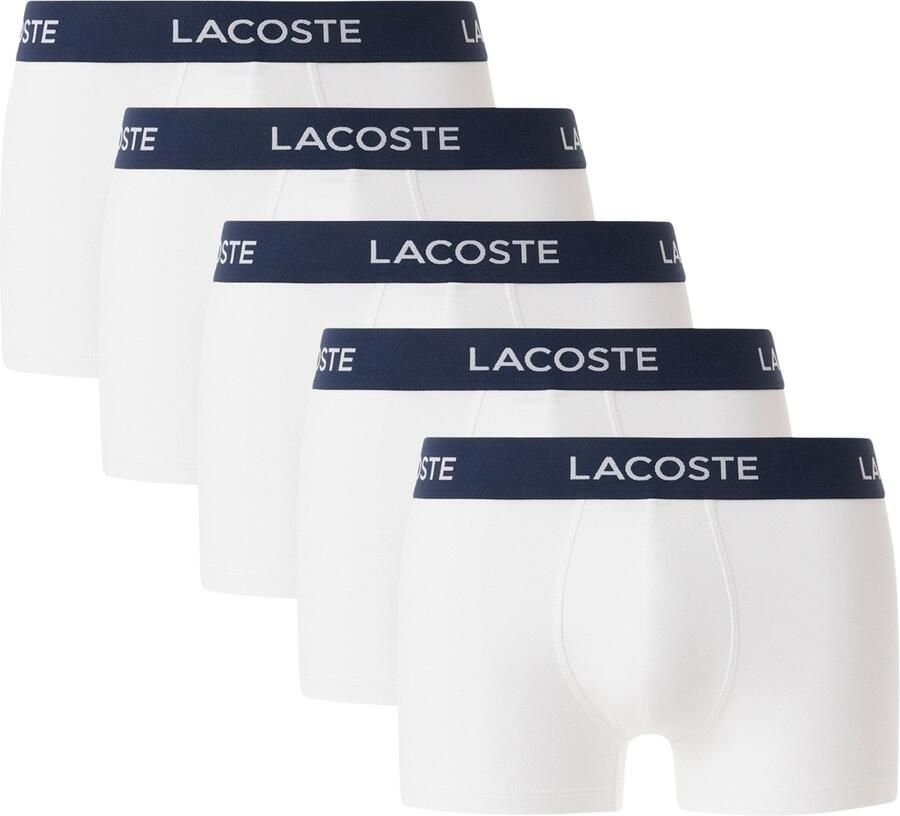 Lacoste Boxershort met elastische band met logo in een set van 5 stuks