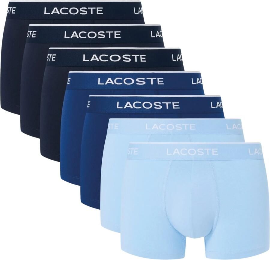 Lacoste Stretchcotton Trunk Boxershorts Heren (7-pack)