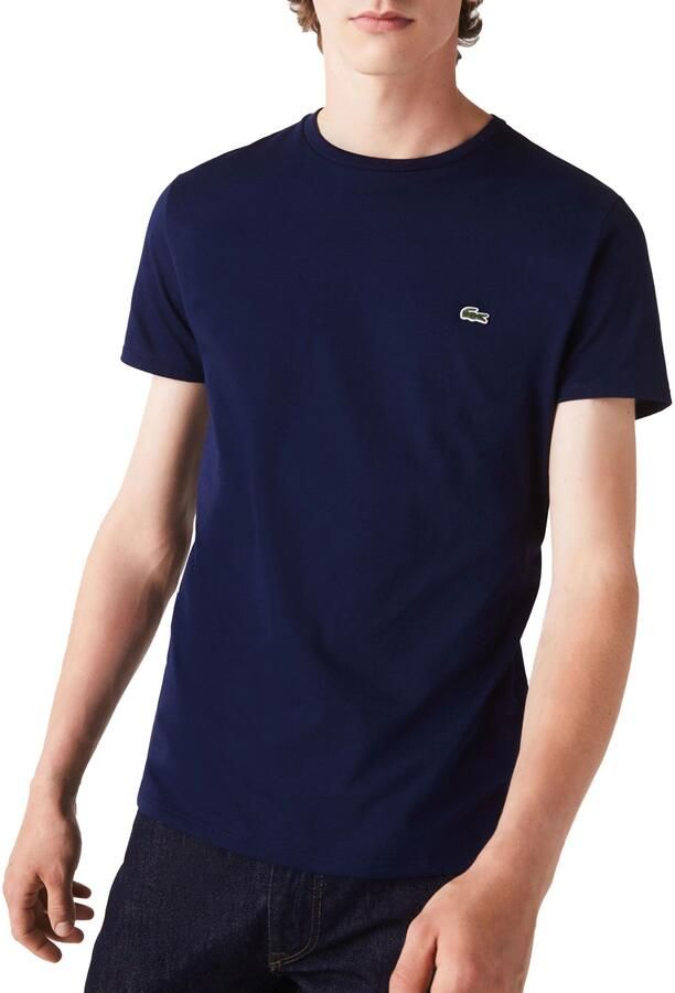 Lacoste Moderne Blauwe Ronde Hals T-shirt Blue Heren - Foto 3