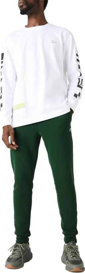 Lacoste Groene Slim Fit Broek met Logo Borduursel Groen Heren