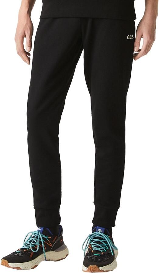 Lacoste Slim Fit Katoenen Sweatpants met Elastische Tailleband en Geborduurde Krokodil Black Heren - Foto 2