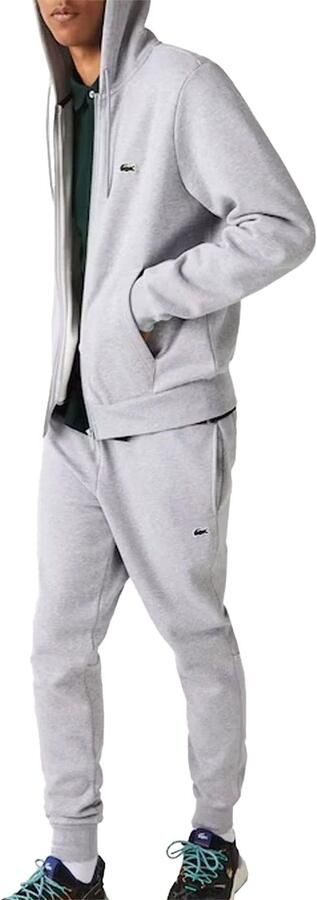 Lacoste Core Full Zip Hoodie Tracksuit Grey- Heren Grey
