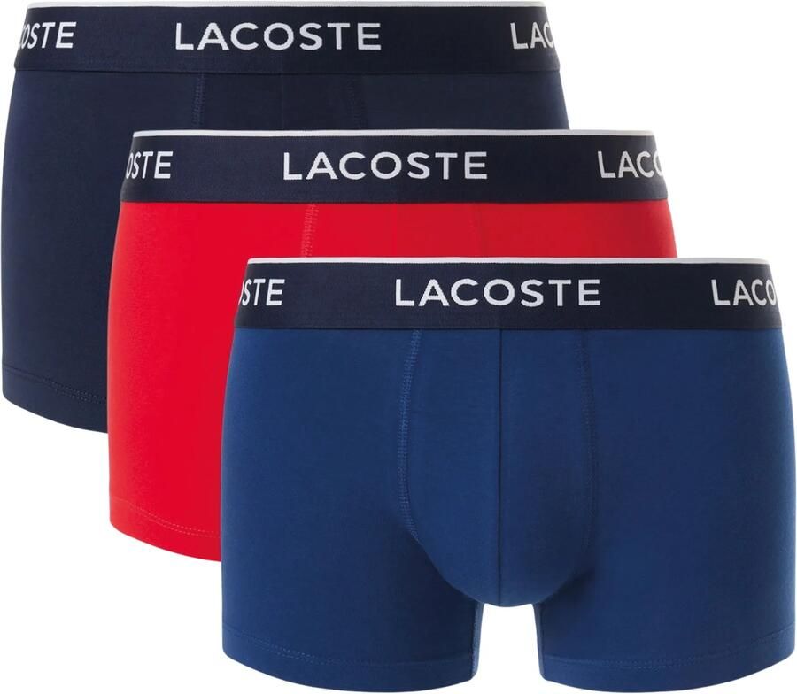 Lacoste Boxershort met elastische band in een set van 3 stuks