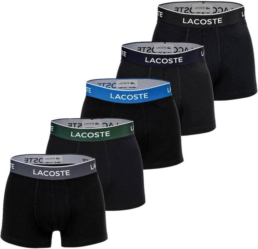 Lacoste Slim fit boxershort van katoenmix in een set van 5 stuks