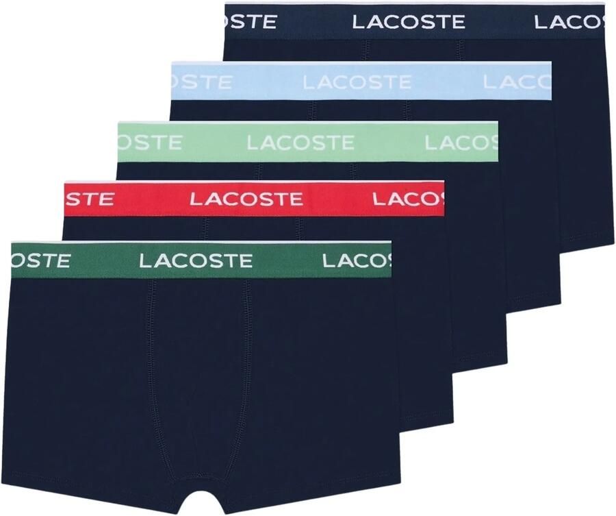 Lacoste Slim fit boxershort van katoenmix in een set van 5 stuks