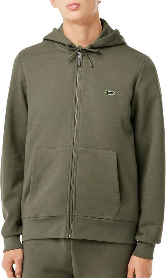 Lacoste Sweatjack met logopatch