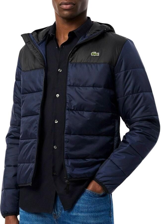 Lacoste Waterrepellent Hooded Puffer Jas Heren - Foto 1