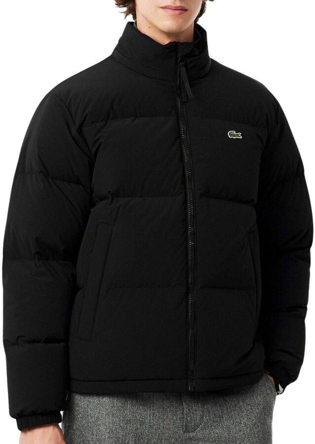 Lacoste Regular fit donsjack met opstaande kraag en geïntegreerde capuchon