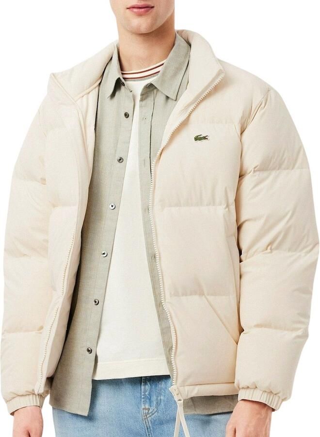 Lacoste Regular fit donsjack met opstaande kraag en geïntegreerde capuchon