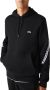 Lacoste Printed Bands Hooded Zip Sweatshirt Zwart Heren - Thumbnail 2