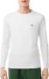 Lacoste Witte T-shirt met Lange Mouwen en Logo White Heren - Thumbnail 2