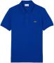 Lacoste Petit Piqué Katoenen Polo Shirt Blauw Heren - Thumbnail 1