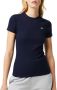 Lacoste Dames Katoenen T-Shirt Tf5538 Blauw Dames - Thumbnail 2