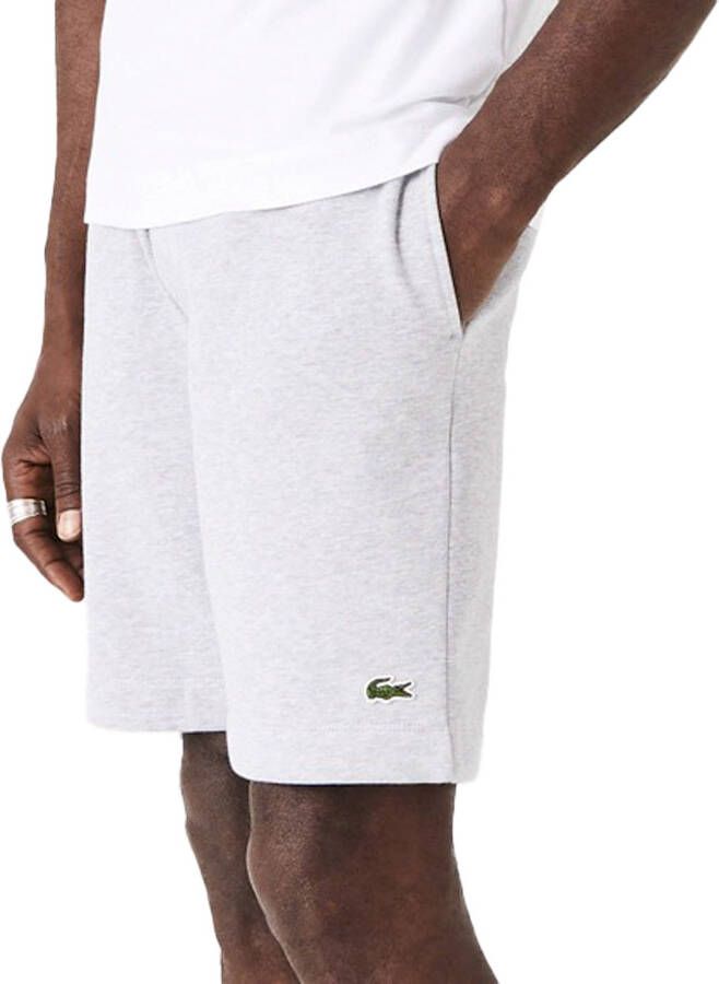 Lacoste Grijze Essential Logo Bermuda Shorts Gray Heren