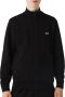 Lacoste Biologisch katoenen trui met hoge kraag en ritszakken Black Heren - Thumbnail 1