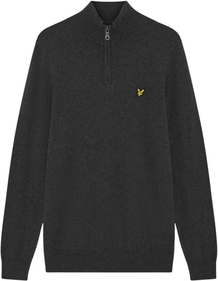 Lyle & Scott Cotton Merino 1 4 Zip Sweater Heren