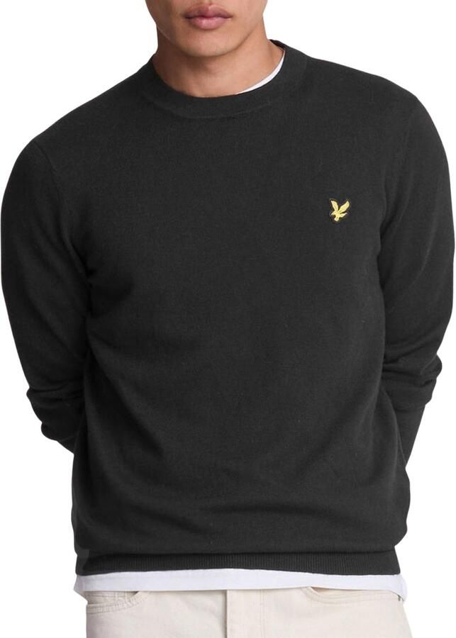 Lyle & Scott Trui Lyle & Scott Cotton Merino Crew Neck Jumper KN2110VC