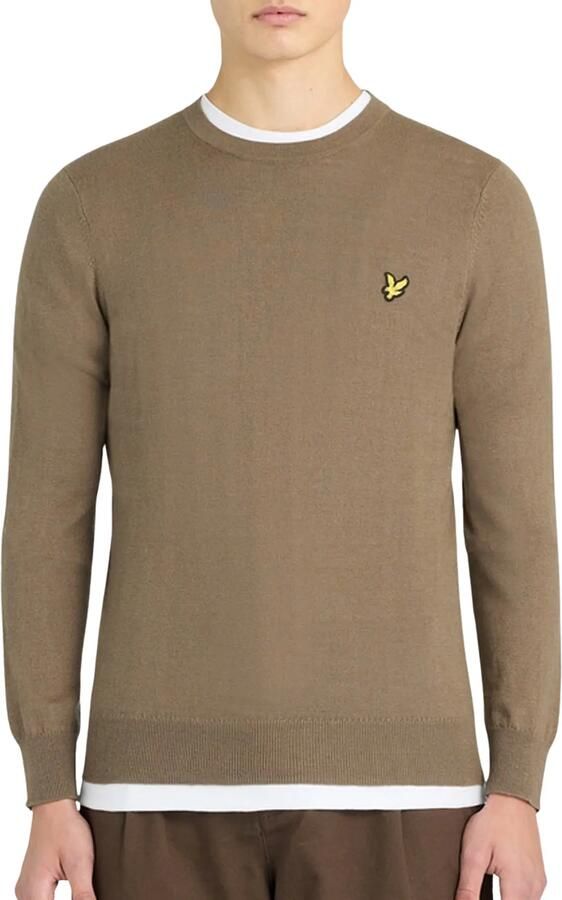 Lyle & Scott Cotton Merino Crewneck Sweater Heren
