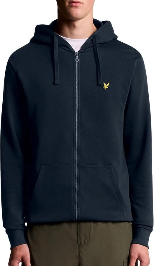 Lyle & Scott Capuchon sweaters Lyle & Scott Lyle Scott Cardigan Zip Hood Dark Navy - Foto 2