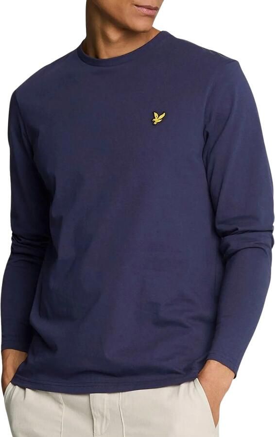 Lyle & Scott Lyle and Scott Longsleeve T-shirt Donkerblauw Blauw Heren - Foto 4