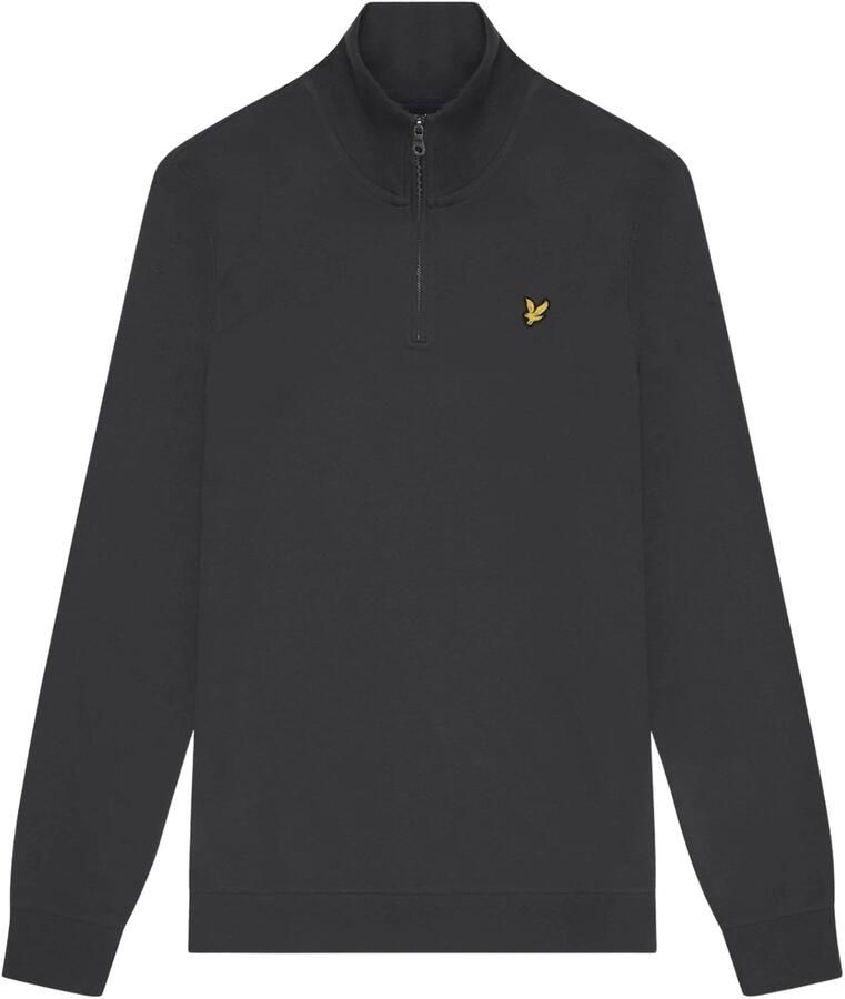 Lyle & Scott Sweater Lyle & Scott ML2022V LOOPBACK QUARTER ZIP SWEAT-W635 GUNMETAL