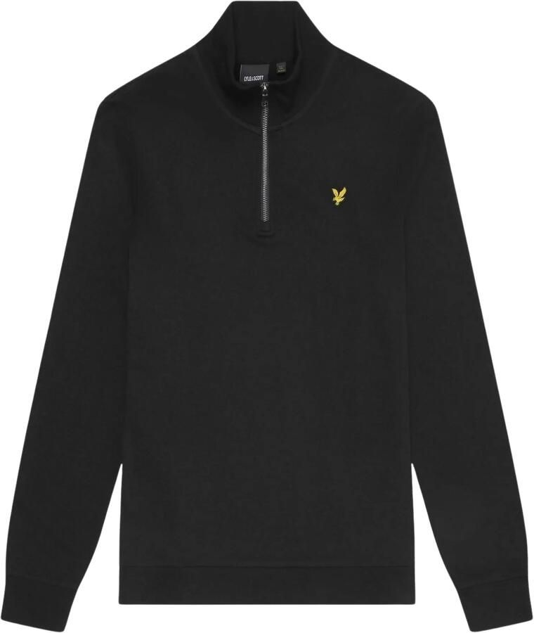 Lyle & Scott Sweater Lyle & Scott ML2022V LOOPBACK QUARTER ZIP SWEAT-Z865 JET BLACK