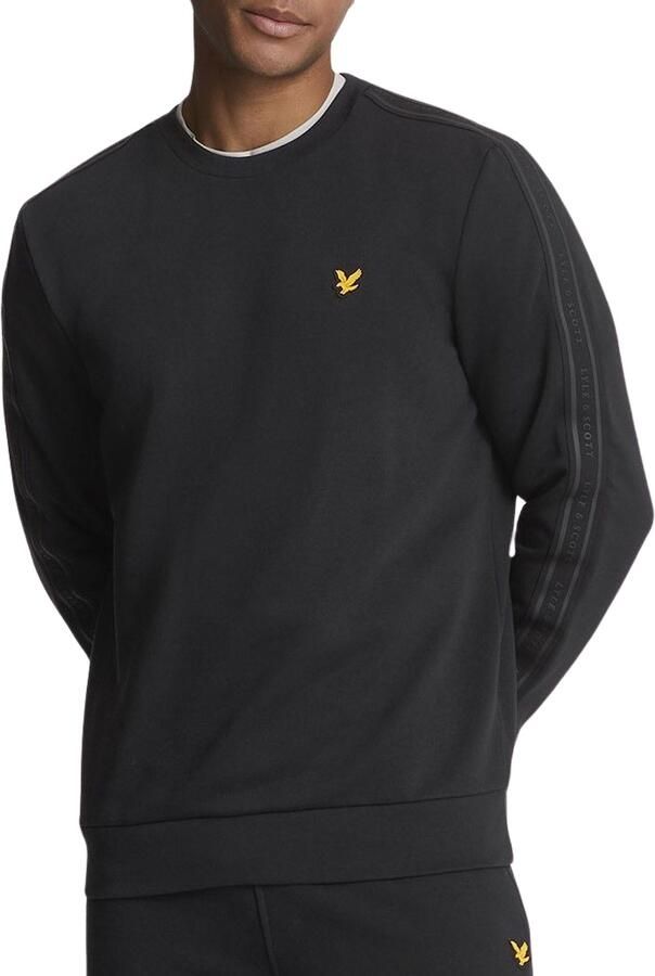 Lyle & Scott Mid Layers Tape Crew Neck Black Heren - Foto 2