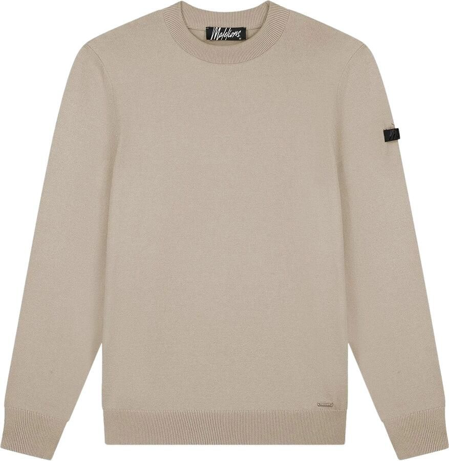 Malelions Knitted Crewneck Sweater Heren