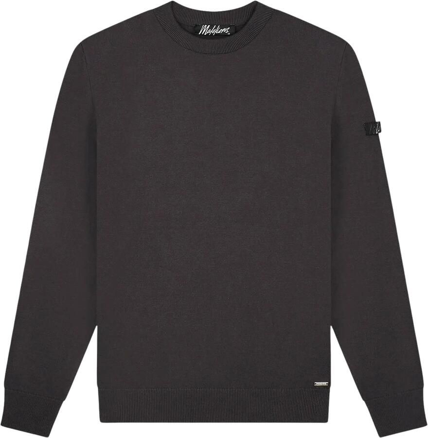 Malelions Knitted Crewneck Sweater Heren
