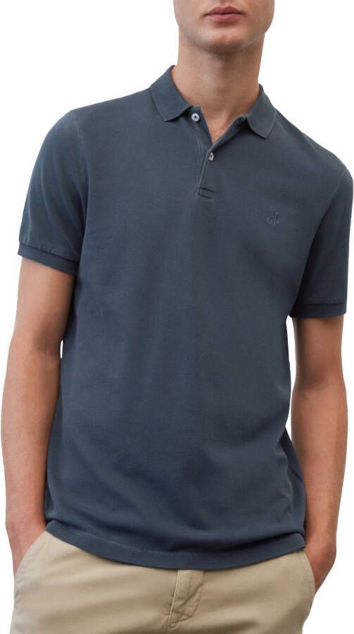 Marc O'Polo shirt met korte mouwen in piqué -stof Blauw Heren