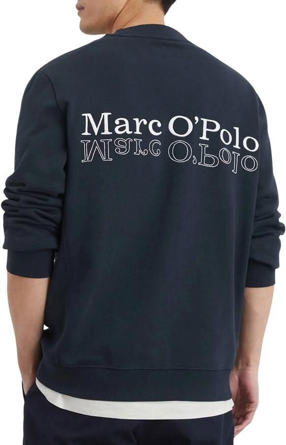 Marc O'Polo Regular Logoprint Crewneck Sweater Heren