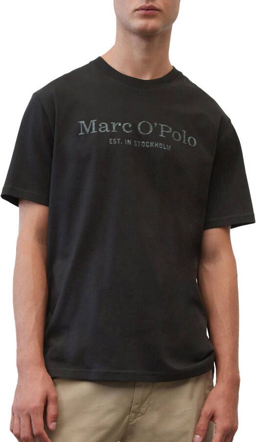 Marc O'Polo T-shirt met statement- en labelprint