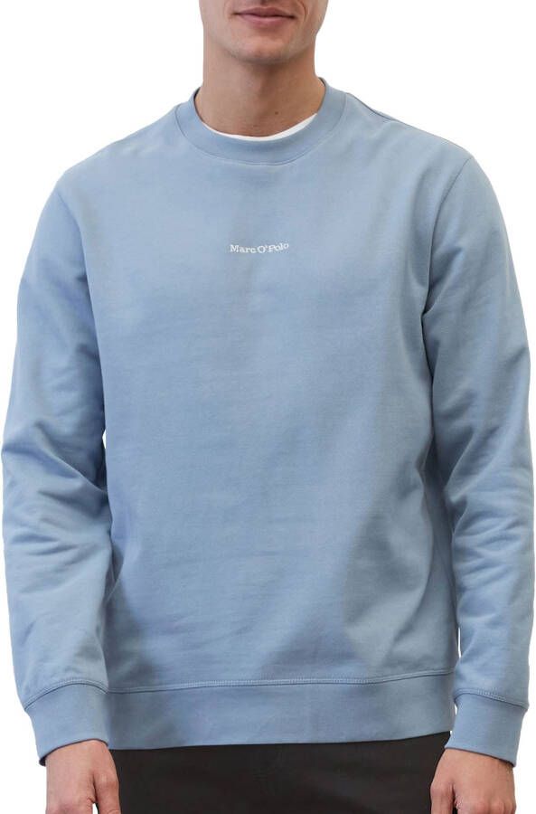 Marc O'Polo Sweatshirt met ronde hals en geborduurd label