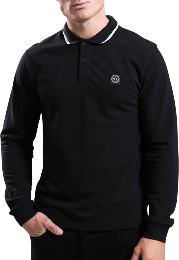 Marshall Artist Siren Longsleeve Tipped Polo Heren