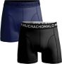 Muchachomalo Boxershorts MicroFiber 2-Pack Zwart Navy Zwart Heren - Thumbnail 1
