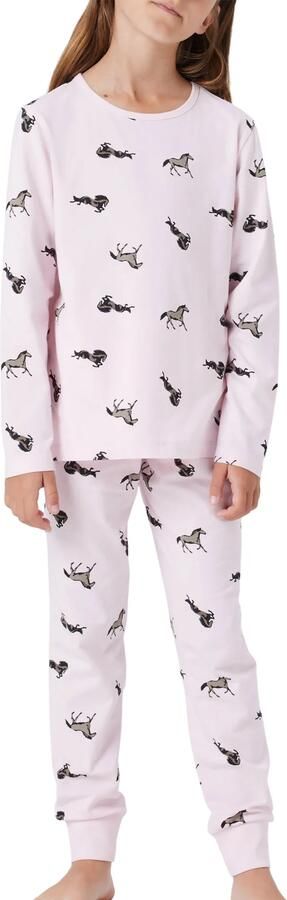 NAME IT KIDS pyjama met all over print lichtroze - Foto 4