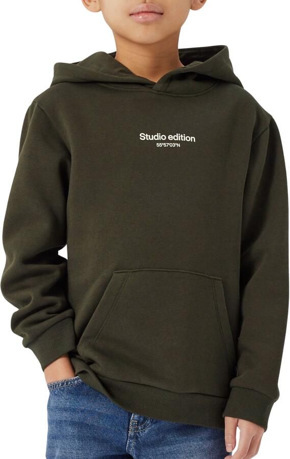 Name it KIDS hoodie met tekst groen Sweater Tekst 158 164