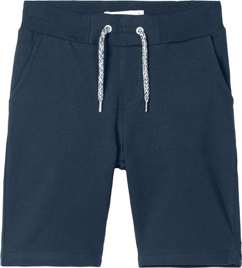 Name it KIDS slim fit sweatshort Honk met katoen donkerblauw Effen 104 - Foto 3
