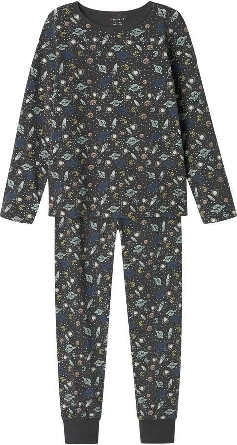 Name It Pyjama NKMNIGHTSET IRON SPACE NOOS in basisvorm allover bedrukt (set 2-delig)